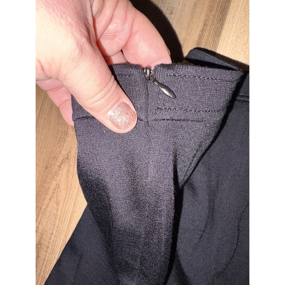St. John Alexa Fit Black Milano Knit Career Wool Blend Ankle Pants 14 $495‎ NWT - Picture 10 of 10